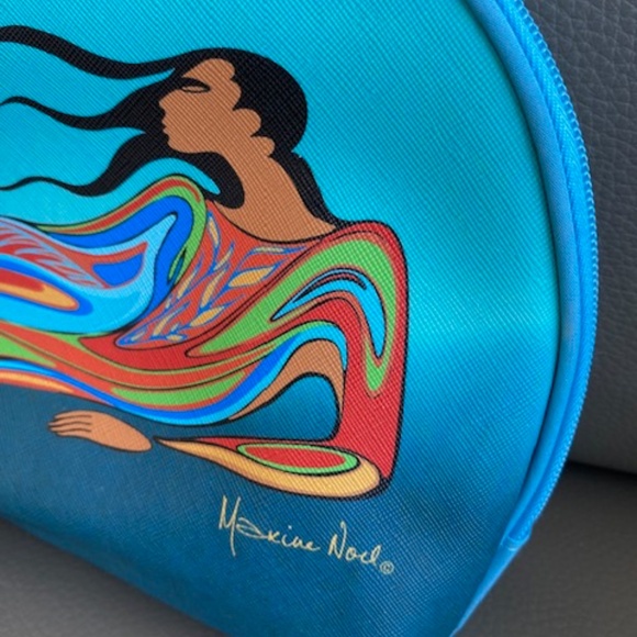 MOTHER EARTH 3-pce set travel cosmetic bag pouch by Maxine Noel multicolour - Picture 4 of 12